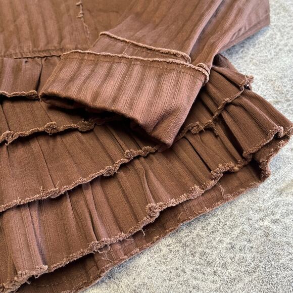 Y2k 6 Degrees Pinstripe Ruffled Jacket - Picture 6 of 7